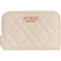 GUESS portemonnee Isemay SLG Medium Zip Wallet Cream White crème