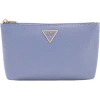 GUESS accessoiretas Laurel II Wristlet Pouch Grey Blue blauwgrijs