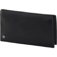 Mandarina Duck Leren Kaarthoes Downtown Bifold Wallet Black Zwart