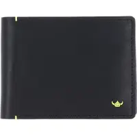 Golden Head Leer portemonnee Neon RFID Protect Scheintasche mit RV-Münzfach 1139 Schwarz zwart