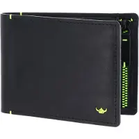 Golden Head Leren portemonnee Neon RFID Protect Scheintasche mit RV-Münzfach 1139 Schwarz zwart