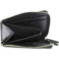 Golden Head Leer portemonnee Neon RFID Protect RV-Börse 3318 Schwarz zwart