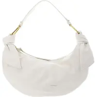 Coccinelle Leren handtas schoudertas Furoshiki Handbag puffy Smooth Leather Pearl crème
