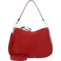 Coccinelle Leren schoudertas Nory Shoulderbag Scarlet rood