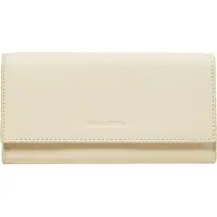 Marc O'Polo Leren portemonnee Jessie Combi Wallet Chalky Sand crème