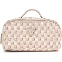 GUESS Toilettas G Wave Large Cosmetic Travel Bag Blush Logo Roze