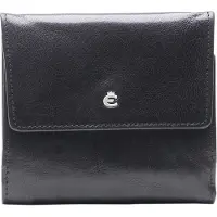 Esquire weense doos portemonnee Toscana Leather Wallet Black zwart