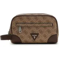 GUESS toilettas Milano Small Necessaire Beige / Cognac Lichtbruin