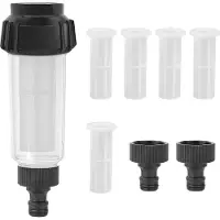 Markenlos Waterfilter voor tuinslang - Waterfilter - geschikt voor tuinirrigatie - 5 stuks - zwart - kunststof