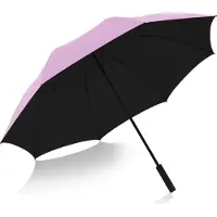 Knirps Paraplu U.900 Ultra Light XXL Manual Rose With Black Coating Roze Zwart