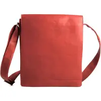 Harold's Leer schoudertas Campo Messengerbag Upend Red rood