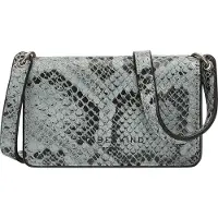 Liebeskind berlin Leren Schoudertas Portemonnee Snake Sina Crossbody Salt Blue Blauw