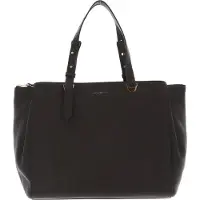 Coccinelle Leren Schoudertas Handtas Lea Handbag Bark Donkergroen