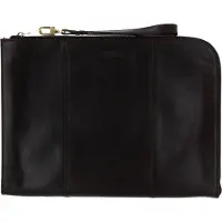Saddler Laptop hoes met laptopvak Matheo Laptop Case Dark Brown Bruine