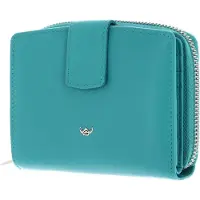 Golden Head Leren portemonnee Madrid RFID Protect Kombischeintasche mit Riegel 1438 Türkis turquoise