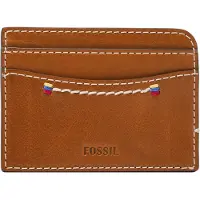 Fossil Kaarthouder Tremont Card Case Cognac Bruine