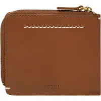 Fossil Kaarthoes Kaarthouder Westover Large Zip Bifold Saddle Bruine