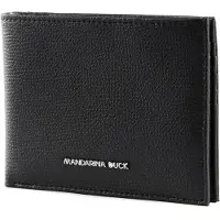 Mandarina Duck Leren Kaarthoes Mellow Urban Wallet Nero Zwart