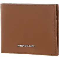 Mandarina Duck Leren Kaarthoes Mellow Urban Wallet Indian Tan Bruine