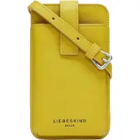 Liebeskind berlin Leren Telefoontasje Schoudertas Harris Mobile Pouch Hightech Donkergeel