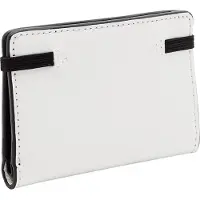 Liebeskind berlin Leren Kaarthoes Paper Bag Carter Cardholder Cream White Wit