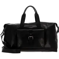 Saddler Reistas Schoudertas met laptopvak Charles Weekend Bag Black Zwart