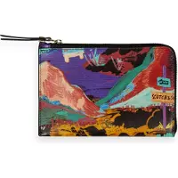 Scotch & Soda Leren Kaarthoes Identiteitskaarthoesje Zip Travel Wallet Combo A Kleurrijke