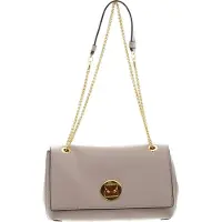 Coccinelle Leren Schoudertas Liya Shoulder Bag Powder Pink Beige