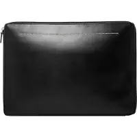 Fossil Leren Laptop hoes met laptopvak Westover Laptop Case Black Zwart