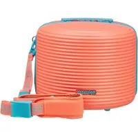 American Tourister cosmetische tas Rollio Beauty Case Coral / Blue koraalrood