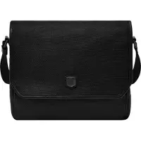 Fossil Schoudertas Laptoptas met laptopvak Hayes Courier Black Zwart