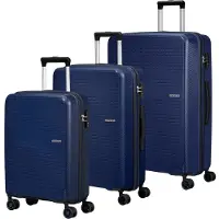 American Tourister trolley Summer Hit 3 PC Set A Navy donkerblauw 76cm