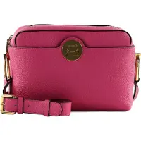 Coccinelle Leren Schoudertas Liya Crossbody Bag New Fucsia / Sang Paars