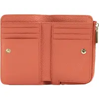 Coccinelle Leren portemonnee C-Me Wallet Pink Clay koraalrood