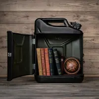 Designed by man Jerrycan Pakket Zwart 20L - Handige Opslagoplossing met Stijl - Uniek Meubelstuk voor Thuisgebruik - Duurzaam en Praktisch