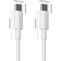 INF 3 m snellaadkabel, USB C naar USB C-kabel 60W