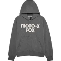 FOX Moto-X oversized hoodie met rits, grijs, maat L