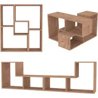 En.casa Modulair meubelset Hustersurd 2-delig eikenkleurig []