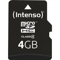 Intenso - Flashgeheugenkaart (Adapter voor microSDHC naar SD inbegrepen)