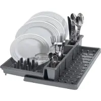 Tontarelli Dish Drainer With Tray 44 7x30x53x88 Cm Bella Zilver