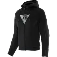 Dainese Daemon-X veiligheids-zip hoodie voor dames, motorfiets, zwart, maat 46