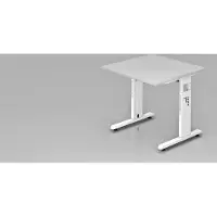 Hjh OFFICE PRO MEGA 8 W - 80 x 80 Tafelhoogte I In hoogte verstelbaar Grijs/Wit