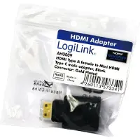 Logilink Hdmi (F) Naar Mini Hdmi (M) Adapter Voor Monitor En Tv 2M