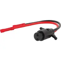 Attwood Trolling Motor Connector Female Plug Zwart 12/24 V