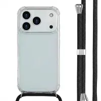 IMoshion Transparante Backcover met koord voor de Apple iPhone 17 Pro - Zwart