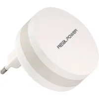RealPower 145536 Powerbank PBC-1800 weiß 1.800mAh