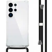 IMoshion Transparante Backcover met koord voor de Samsung Galaxy S25 Ultra - Zwart