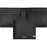 HUGO BOSS Leren Kaarthoes Iconic Card Case Black Zwart