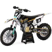 New-Ray 1:12 Husqvarna Racing Team Malcolm Stewart Motorcycle Zilver Kinderen