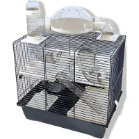 Gebr. De Boon Interzoo hamsterkooi Rocky plus zwart/zwart Interzoo